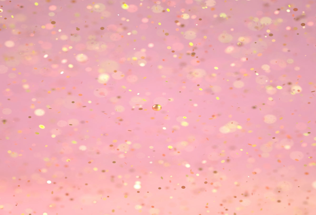 Baby Pink Gold Spots Newborn Photo Backdrops for Mini Session