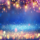 Dark Blue Glitter Christmas Photo Studio Background