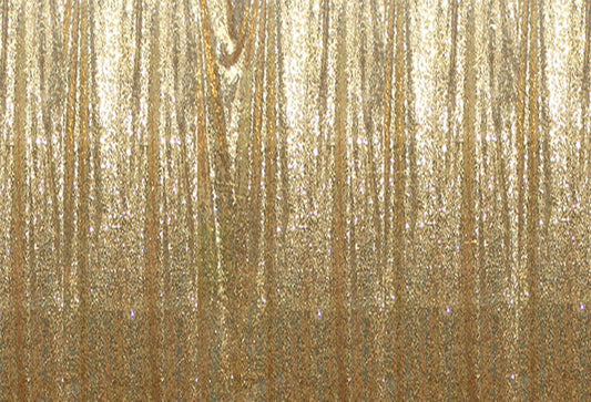 Light Gold Sequins Fabric Photography Backdrop for Party