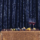 Navy Blue Sequins Fabric Photography Backdrop for Party