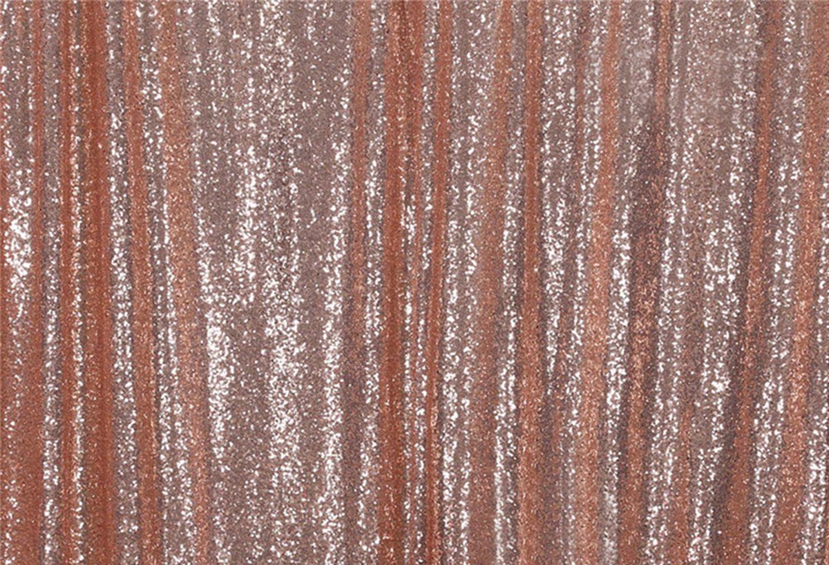 Rose Gold Sequins Fabric Photography Backdrop for Party