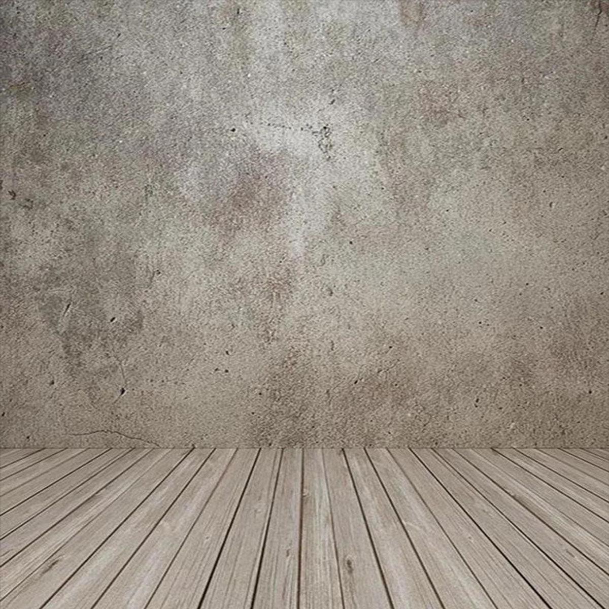 Abstract Wall Wood Floor Photo Backdrop for Studio