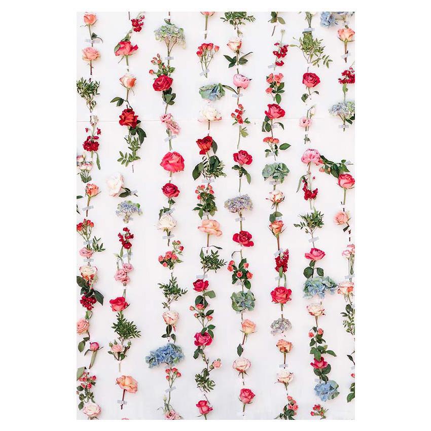 Flower Printed Colorful Flower Curtain For Photography Backdrop