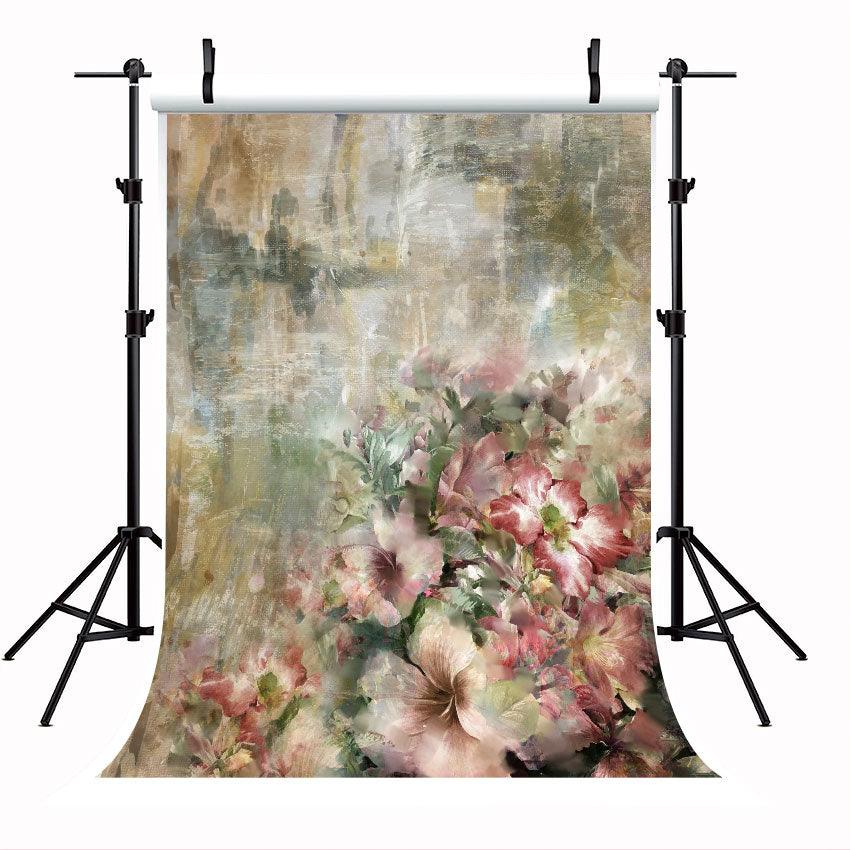 Abstract Oil Painting Multicolored illustration Background for Photo Studio SBH0035