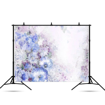 Beautiful Oil Painting Flower and Paisley illustration Photo Backdrop SBH0042