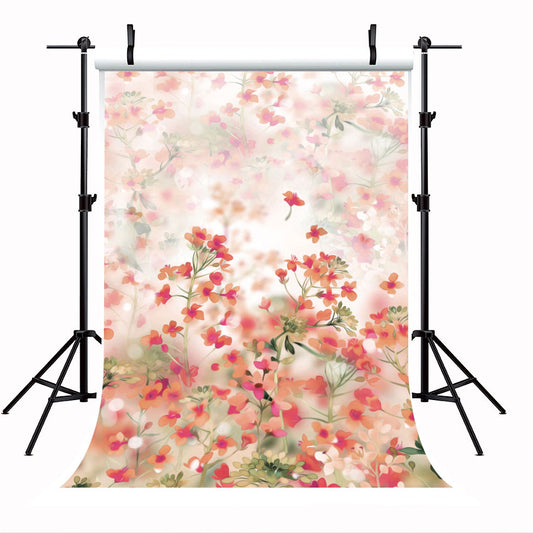 Digital Print Fabric Abstract Halftone Flowers Backdrop for Photography SBH0048