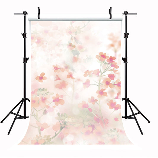 Watercolor Red Flower Abstract Background for Photo Studio Photoshoot SBH0049