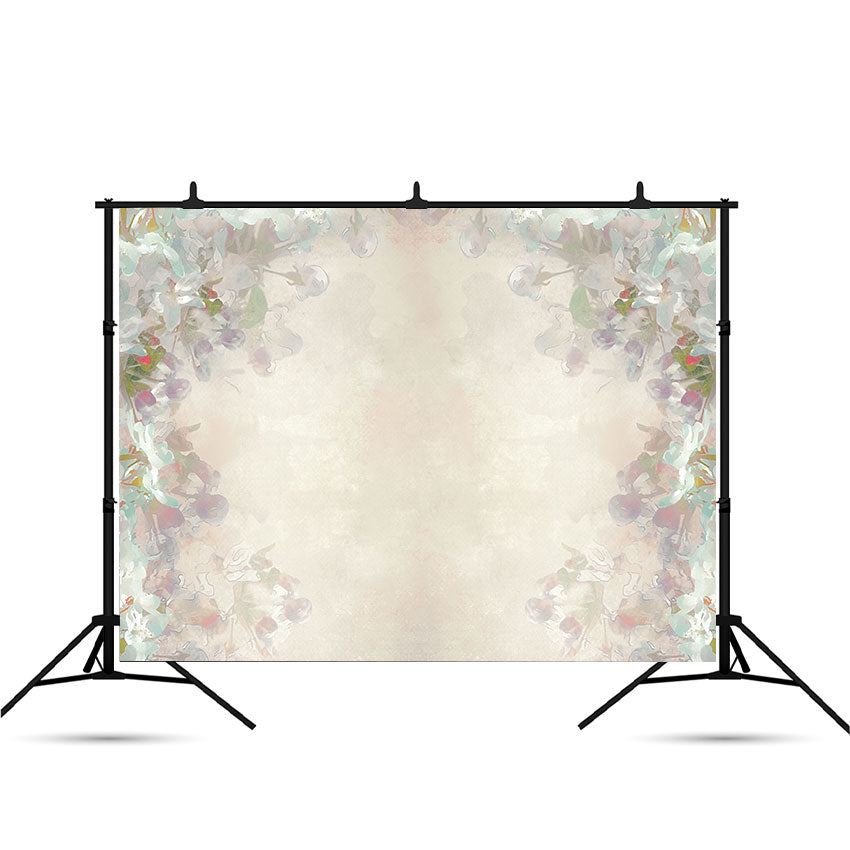 Microfiber Abstract Watercolor Flowers Photography Backdrops Photographer Photo Studio Props SBH0059