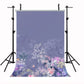 Purple Background Oil Painting Flower Decoration Backdrop for Photography SBH0067