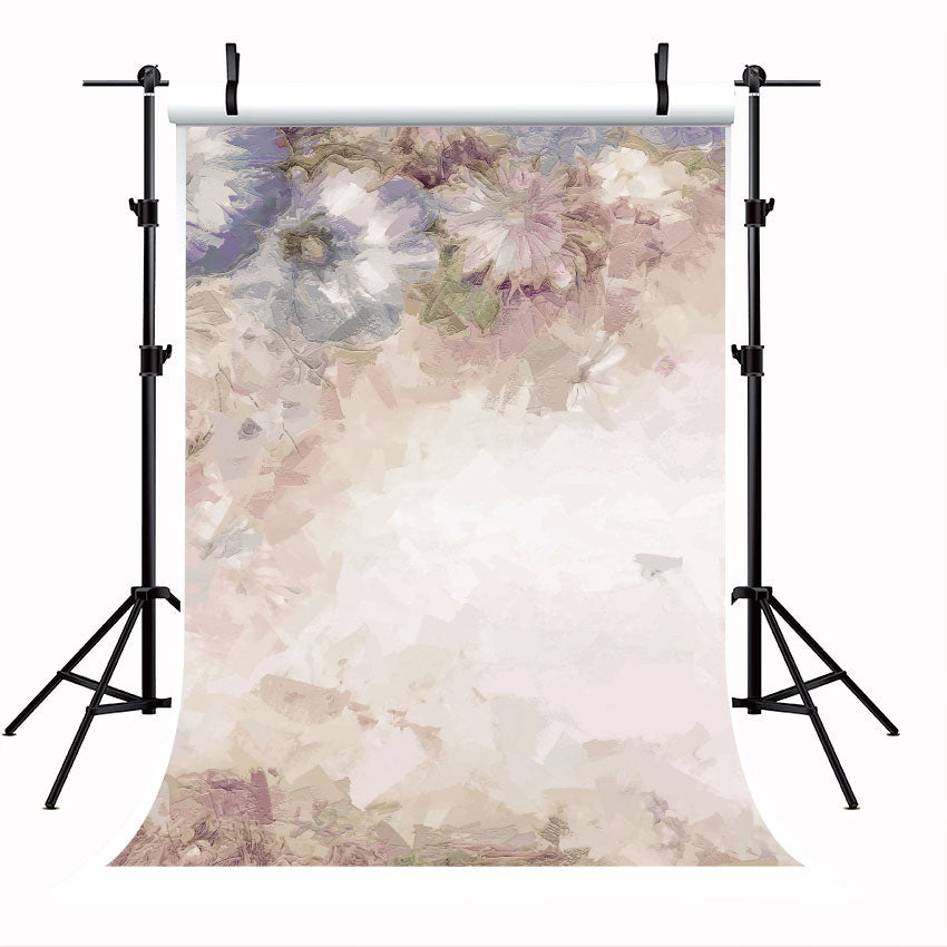 Vintage Beautiful Oil Painting Flower Abstract Backdrop for Photography SBH0069