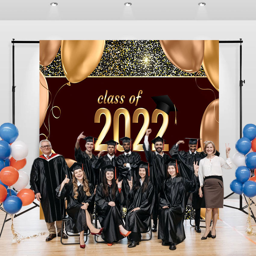Champagne 2022 Graduation Party Backdrop for Photography Photography Photo Studio SBH0078