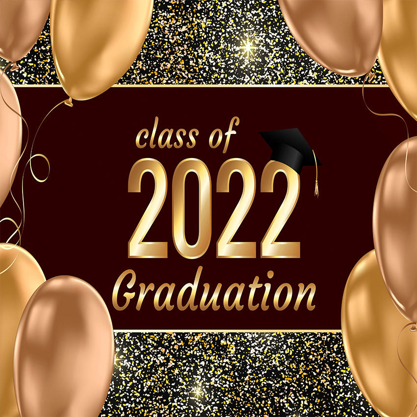 Champagne 2022 Graduation Party Backdrop for Photography Photography Photo Studio SBH0078