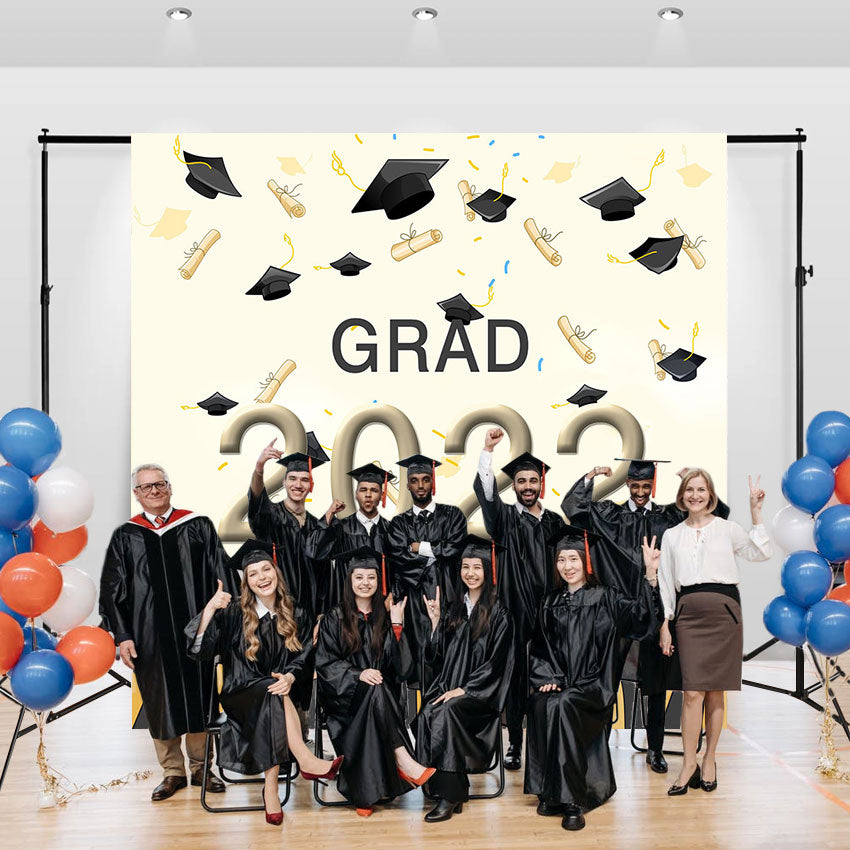 Bachelor Hat decoration Graduation Party Backdrop for Photography Graduation Party Decorations SBH0081