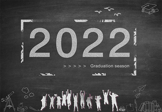 Grey Background Graduation Season 2022 Backdrop for Photography Photo Studio SBH0082