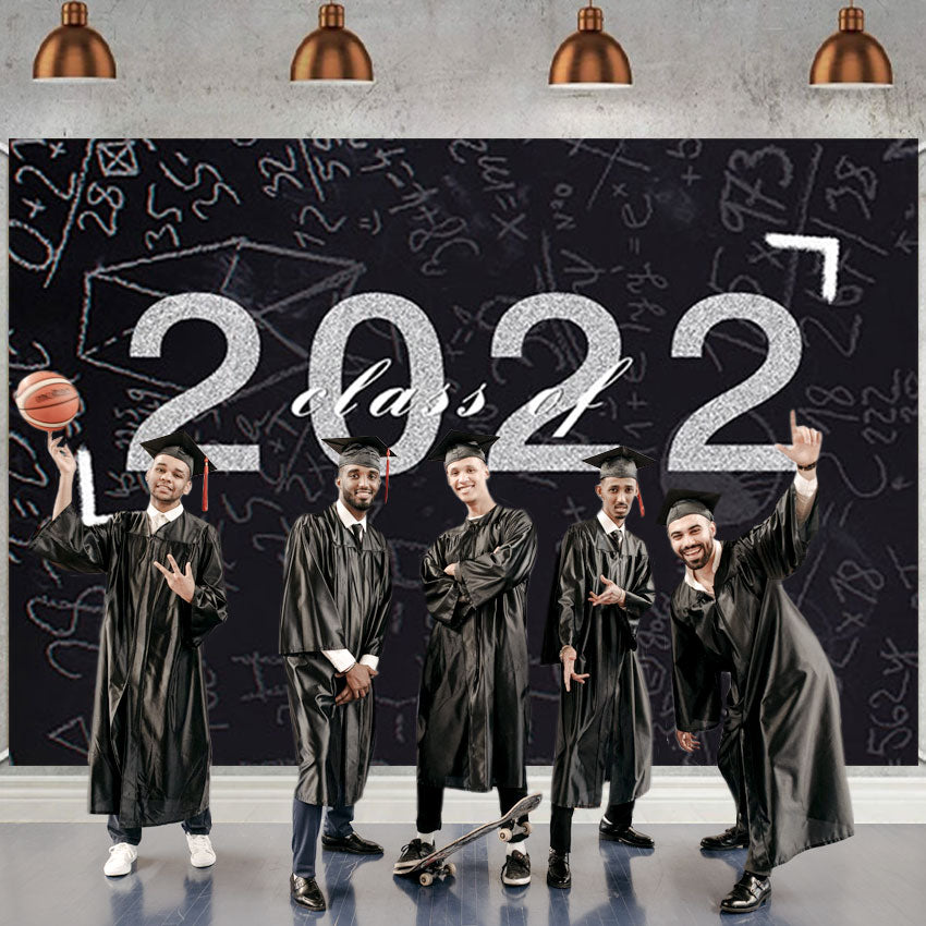 Blackboard Background Graduation Photo Collage Backdrop Class of 2022 SBH0083