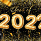 2022 Graduation Party Decoration Golden Balloon Graduates Backdrop for Photography SBH0090
