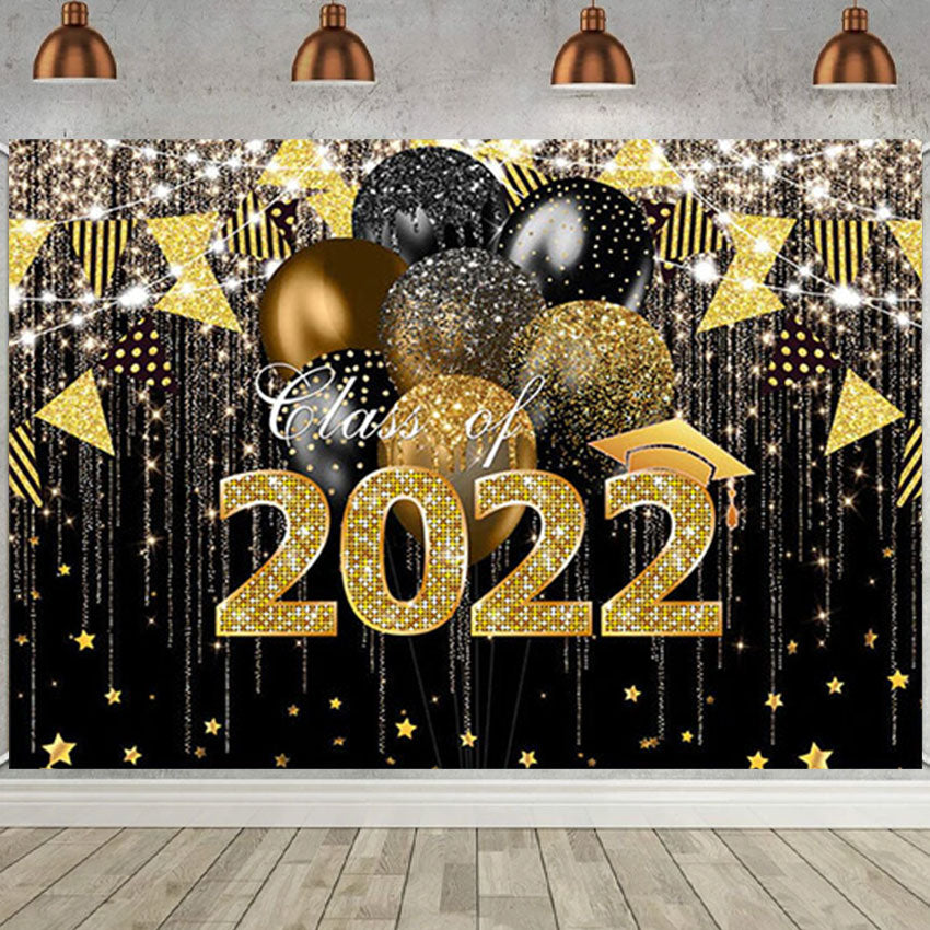 Stage Lighting Graduation Party Backdrop for Photography SBH0096