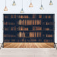 Retro Books and Bookshelf Photo Backdrops Booth Wooden Floor Photography Props SBH0108