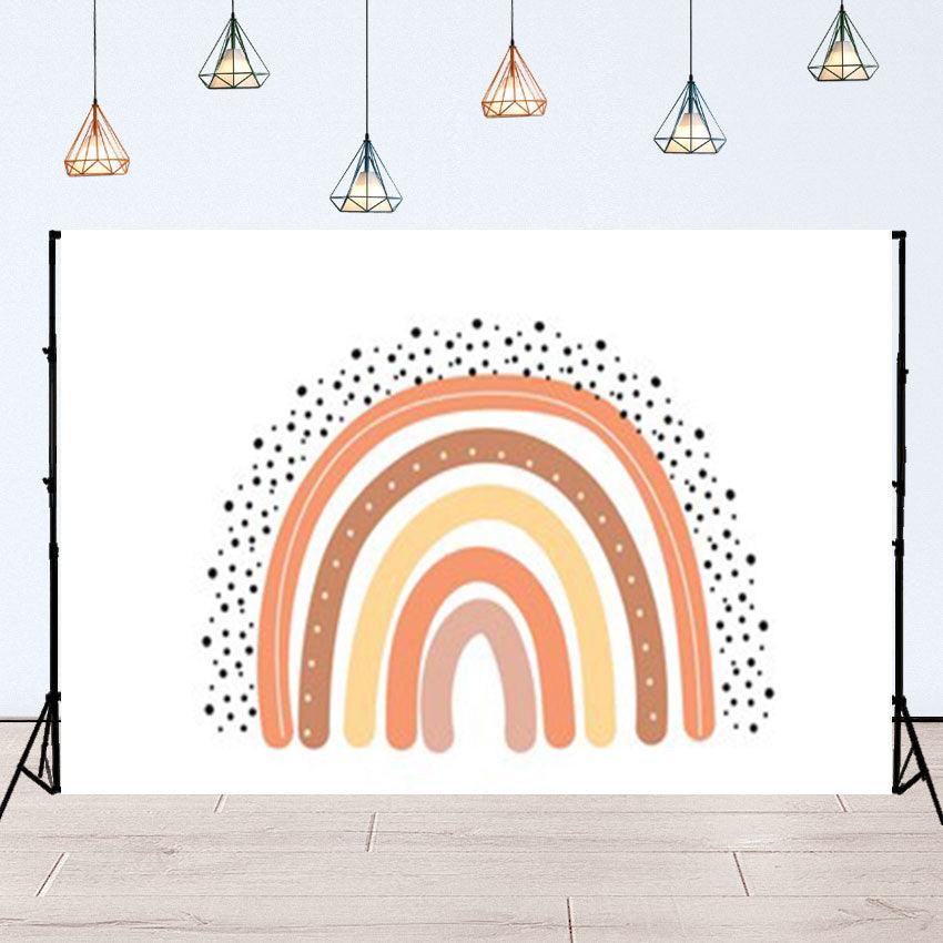 Boho Rainbow Cute Children's Room Decoration Photography Backdrop SBH0134