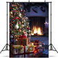 New Arrival-Christmas Interior Room With Fireplace Photography Backdrop SBH0211