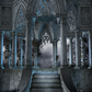 Gothic Chapel With Stairs Photography Backdrop SBH0257