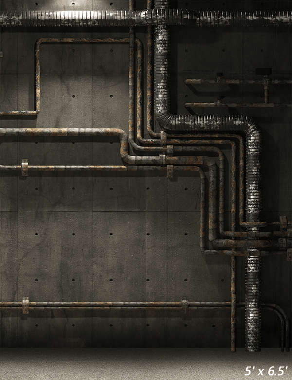 Abandoned Industry Pipe Backdrop for Grunge Photography SBH0318 ...