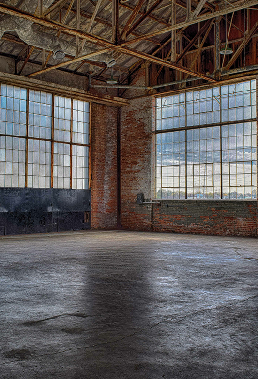 Abandoned Empty Factory Backdrop for Grunge Photography SBH0319