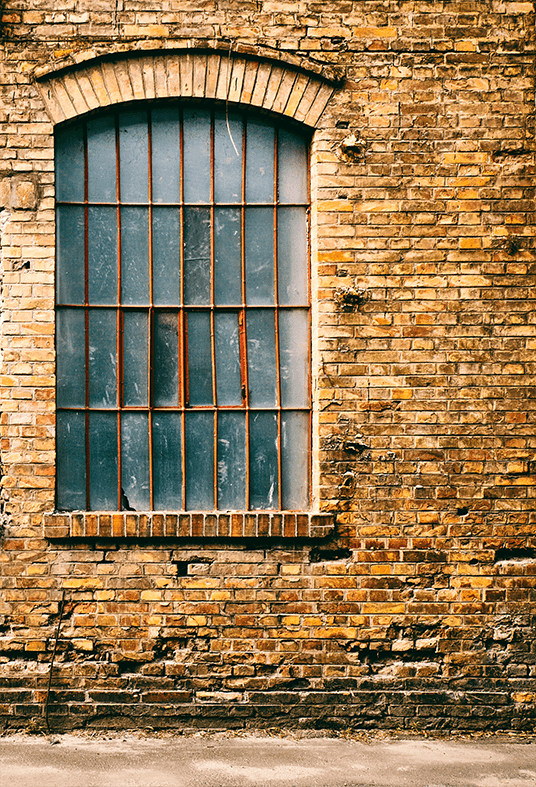 Vintage Brick Wall With Window Photography Backdrop SBH0339