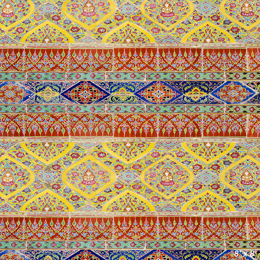 Ceramic Wall In Temple Backdrop for Photography SBH0351