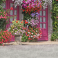 House With Flowers Backdrop for Spring Photography SBH0360