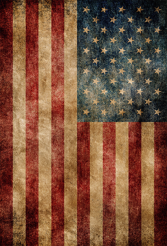 Old Dirty USA Flag Independence Backdrop for Photography SBH0365