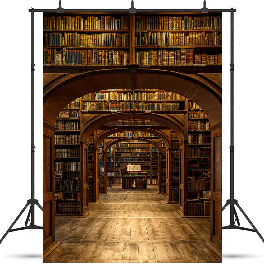 Historic Library Hall School Backdrop for Photography SBH0368