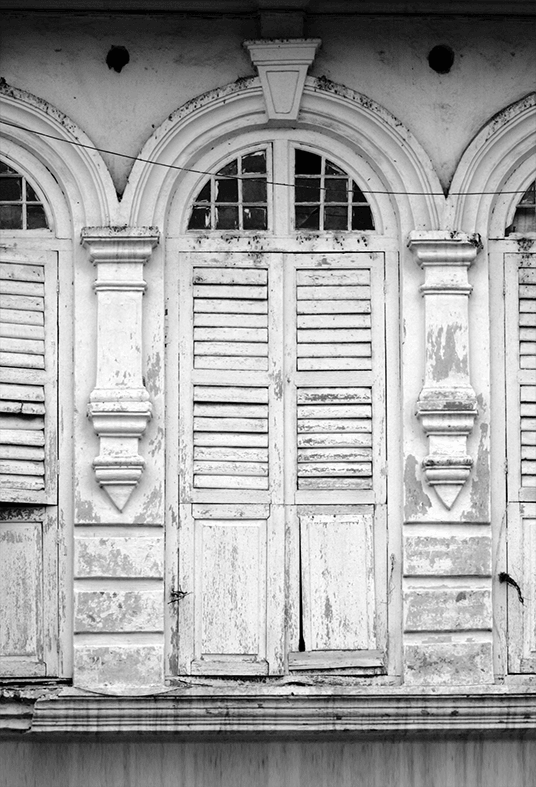 Old Ancient White Windows Photography Backdrop SBH0377