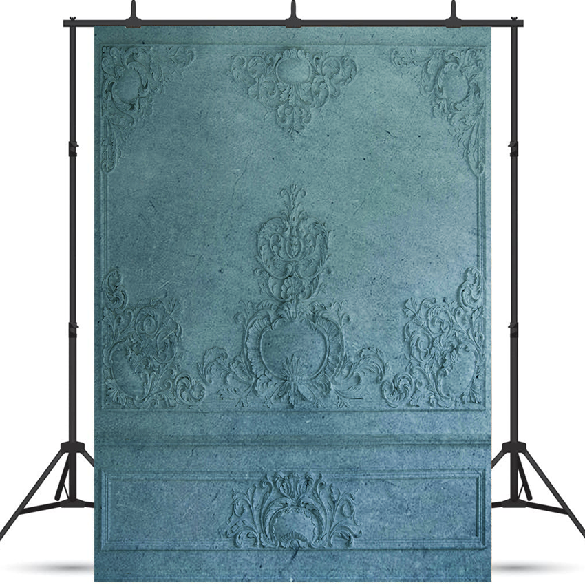 Blue Plaster Interior Wall Backdrop for Photography SBH0383