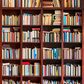 Bookshelf Filled With Books Photography Backdrop SBH0389