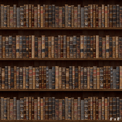 Vintage Black Wood Bookshelf Photography Backdrop SBH0399