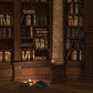 Historical Candlelit Library Backdrop for Photography SBH0401