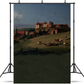 Sonnenstein Castle View Oil Painting Backdrop for Photo SBH0407