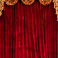 Red Theatre Stage Curtain Photo Backdrop for Studio SBH0416