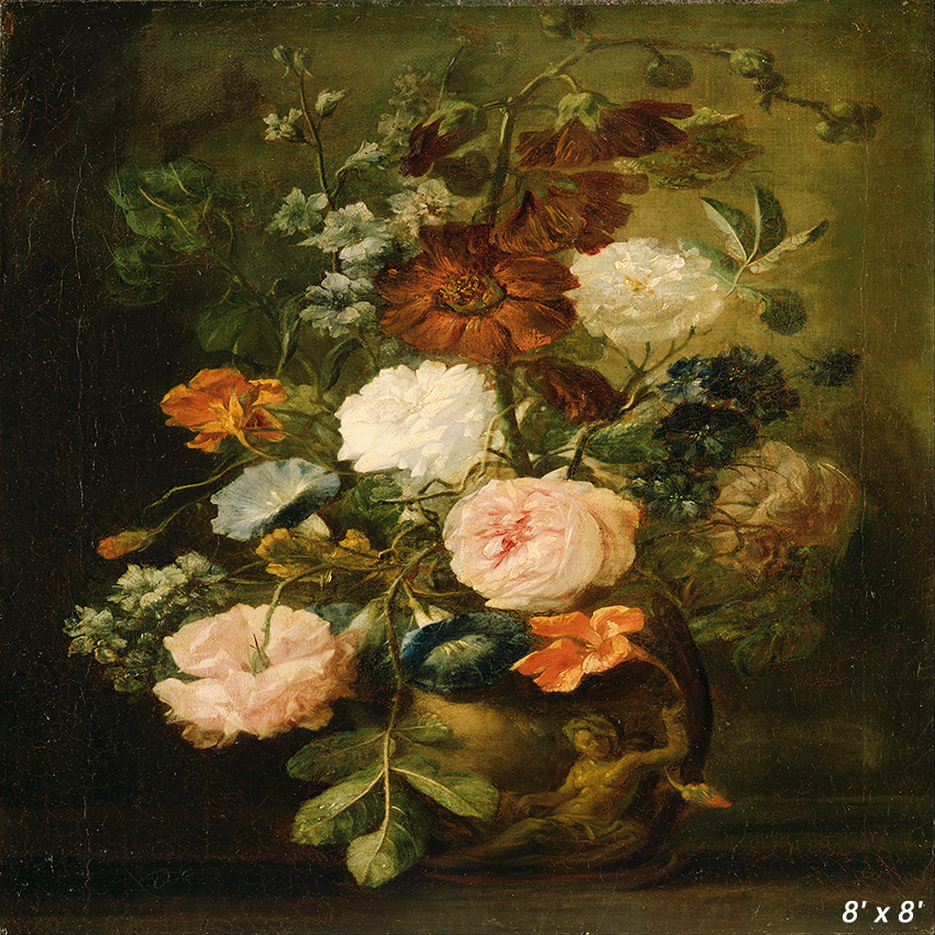 Old Master Flower Paintings Backdrop for Photo SBH0435