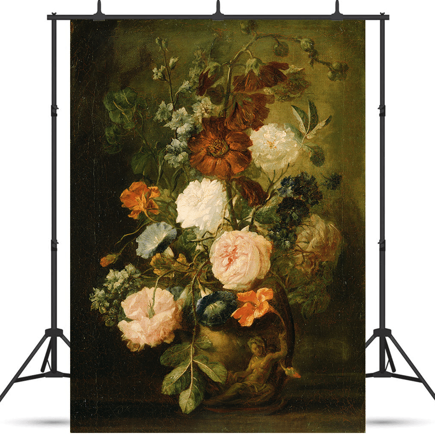 Old Master Flower Paintings Backdrop for Photo SBH0435