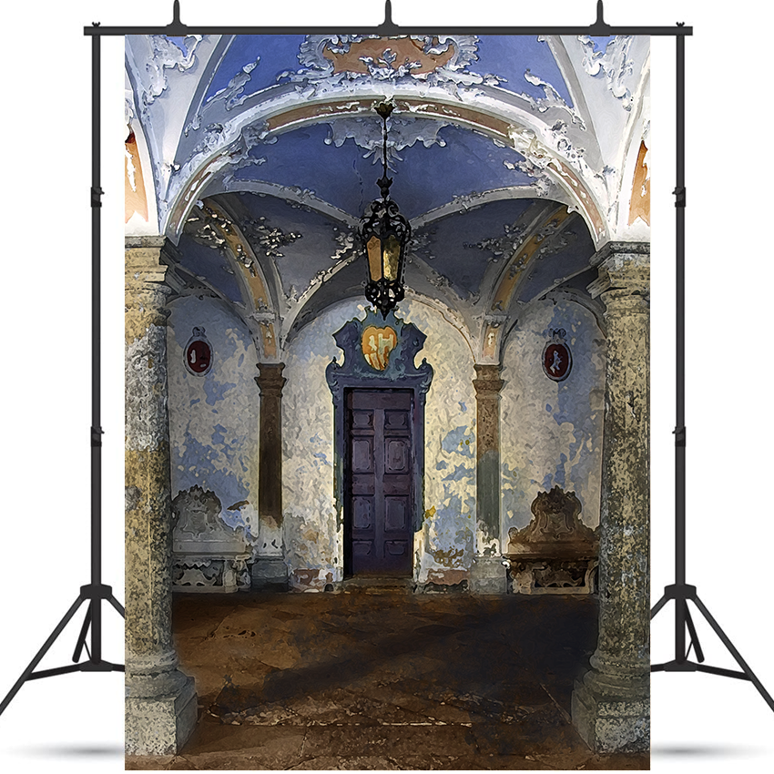 Historic Empty Hall Backdrop for Photography SBH0443