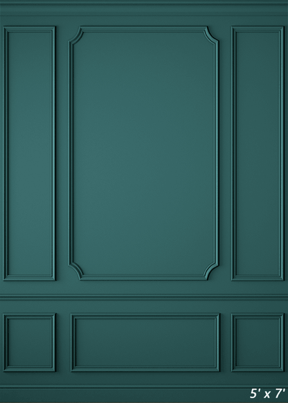 Modern Classic Green Interior Wall Backdrop SBH0459