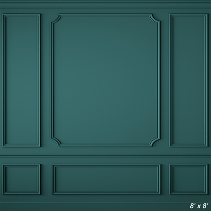 Modern Classic Green Interior Wall Backdrop SBH0459