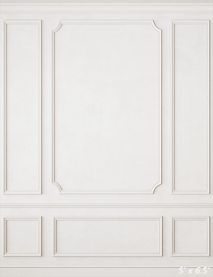 Modern Classic White Interior Wall Backdrop SBH0460