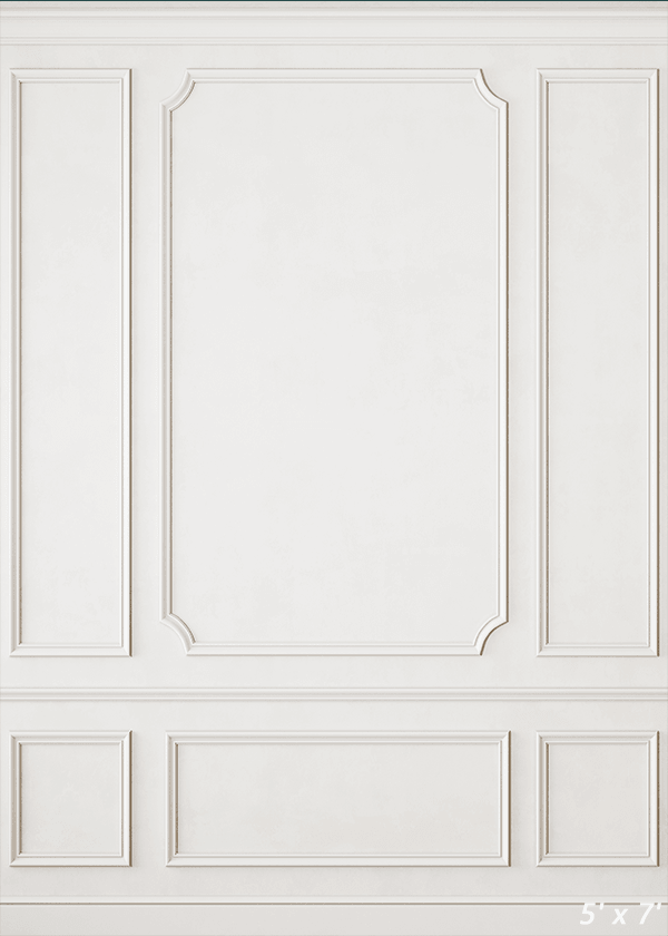 Modern Classic White Interior Wall Backdrop SBH0460