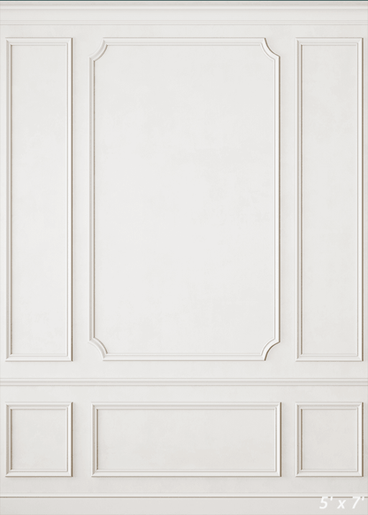 Modern Classic White Interior Wall Backdrop SBH0460