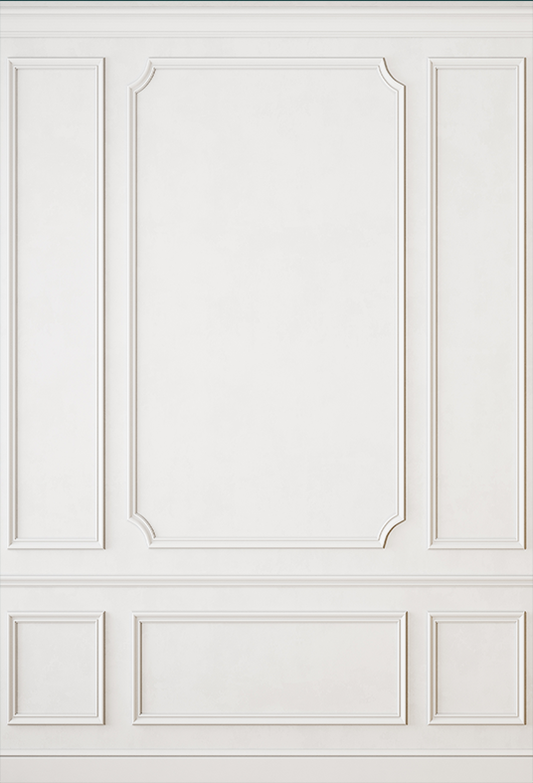 Modern Classic White Interior Wall Backdrop SBH0460