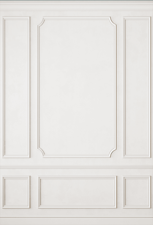 Modern Classic White Interior Wall Backdrop SBH0460