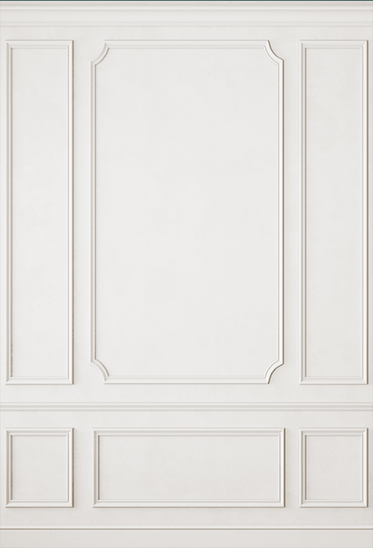 Modern Classic White Interior Wall Backdrop SBH0460